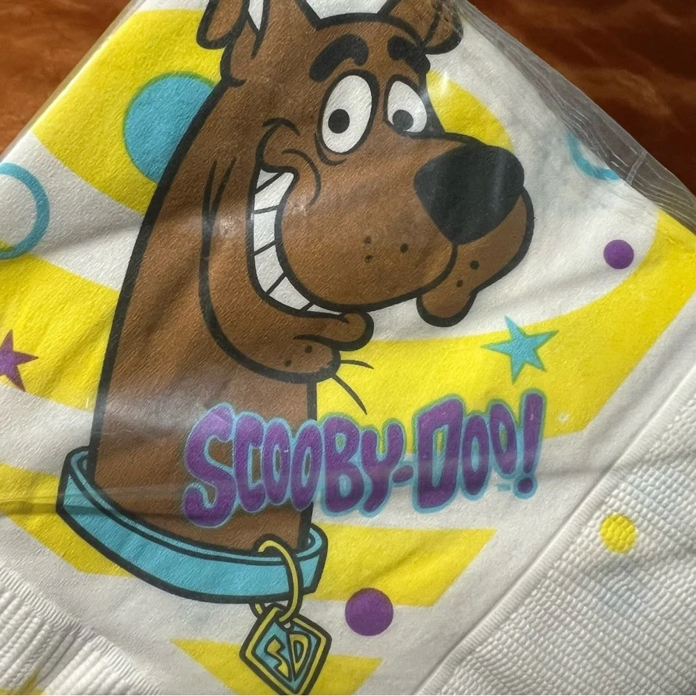 Vintage New 90s Scooby Doo Cartoon Network Party Napkins